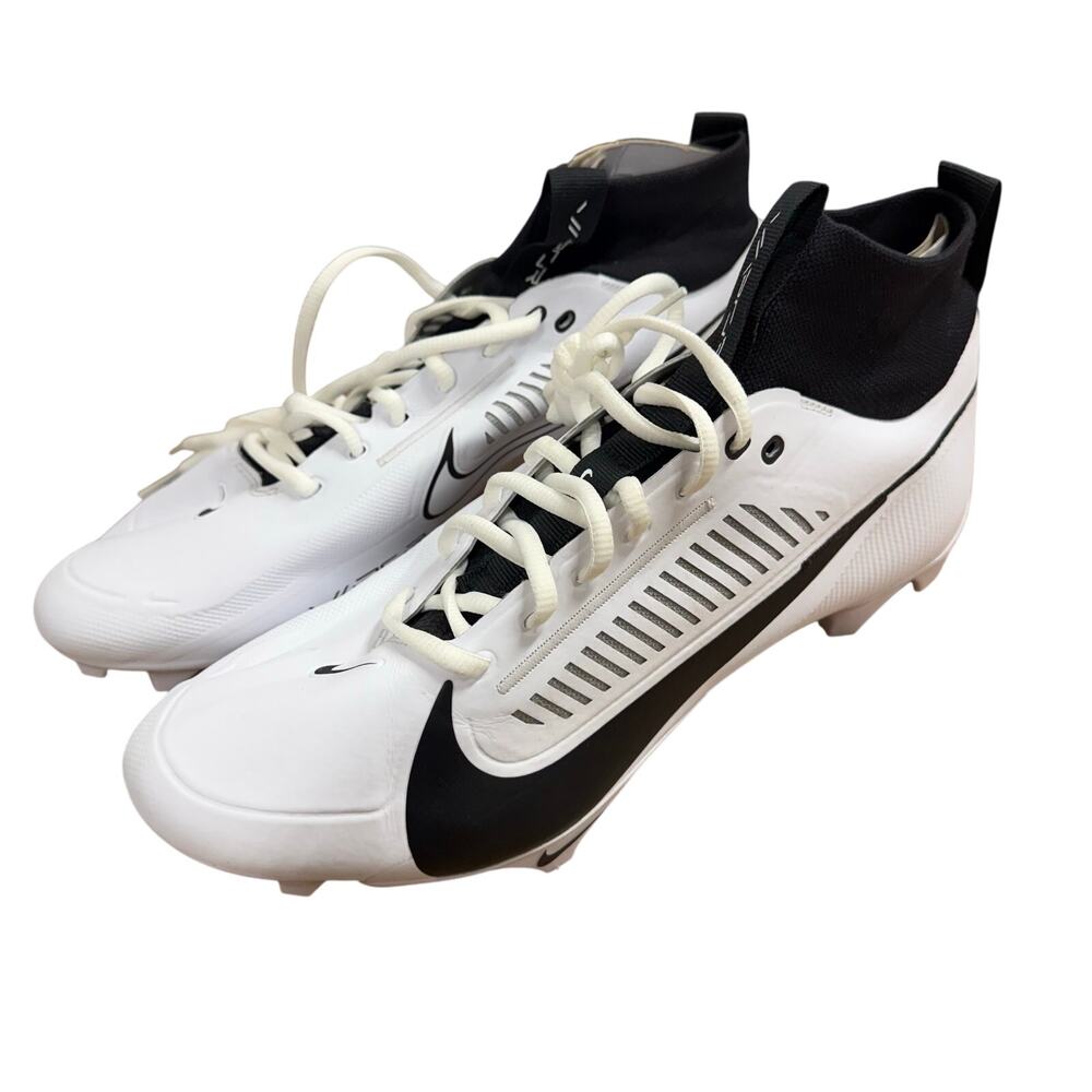 Nike Vapor Edge Pro 360 2 Football Cleats White Black FN7760-100 Men's 11 Wide